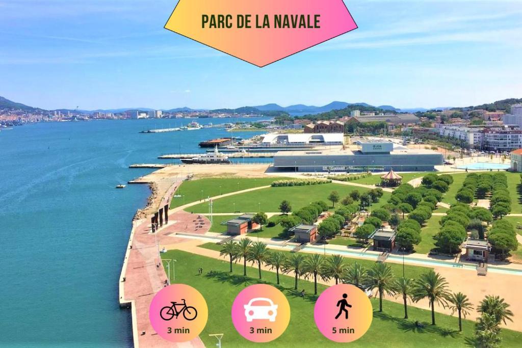 Bao Location - Ideal Pro & Couple - Animaux Acceptes - 5Min A Pied Centre Ville & Port - Commerces - Plages 1,9Km - Parking Gratuit - Wifi Hd La Seyne-sur-Mer Zewnętrze zdjęcie